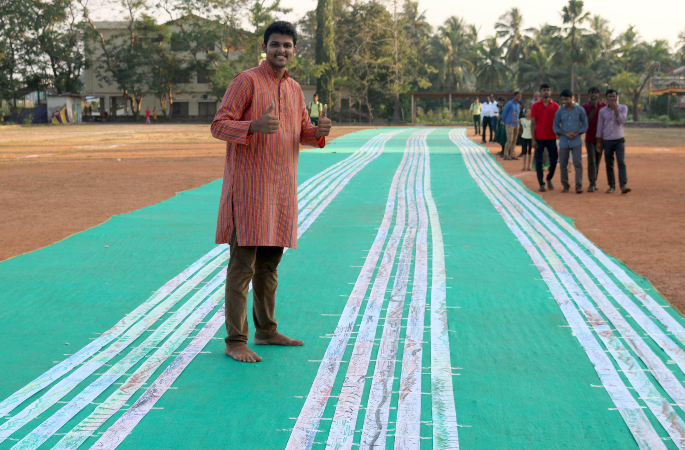 ಗಿನ್ನಿಸ್ ವಿಶ್ವ ದಾಖಲೆಗಾಗಿ ಪ್ರಧೀಶ್ ಕೆ. ಪ್ರಯತ್ನ ಮುಕ್ತಾಯ